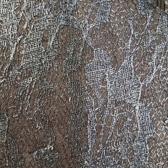 Alex Marie Silver Shimmer Sheath Dress Formal Holiday Date Night Size 16 - Picture 6 of 11